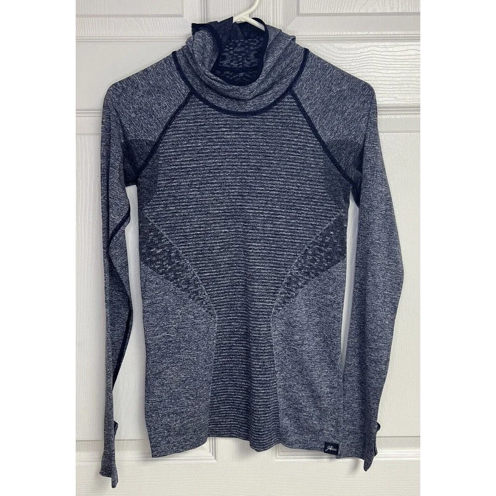 J. CREW NEW BALANCE Seamless Active Hoodie Active Pullover Navy XS - Picture 1 of 4